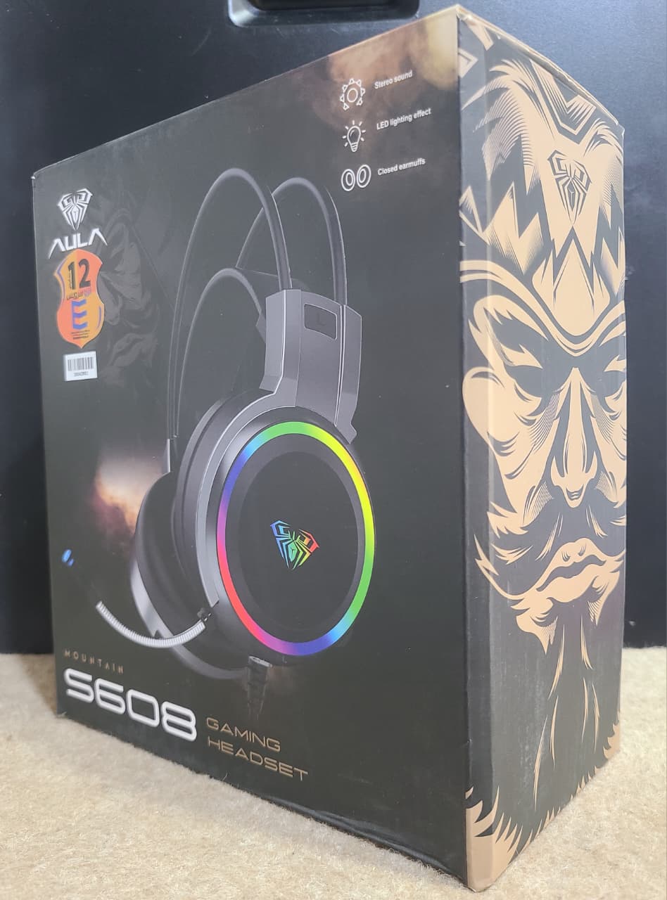 AULA Mountain S608 gaming headset retail box