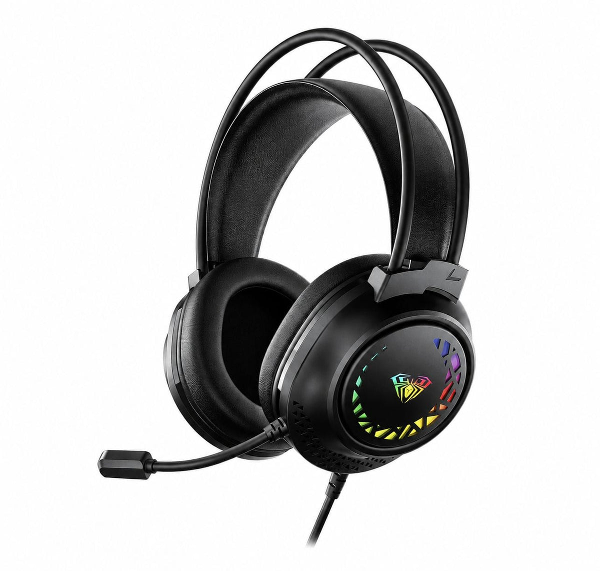 AULA Mountain S611 black wired gaming headset product view