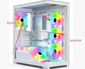 FROZER AURA-PRO PC Case White with 4 Infinity Fans