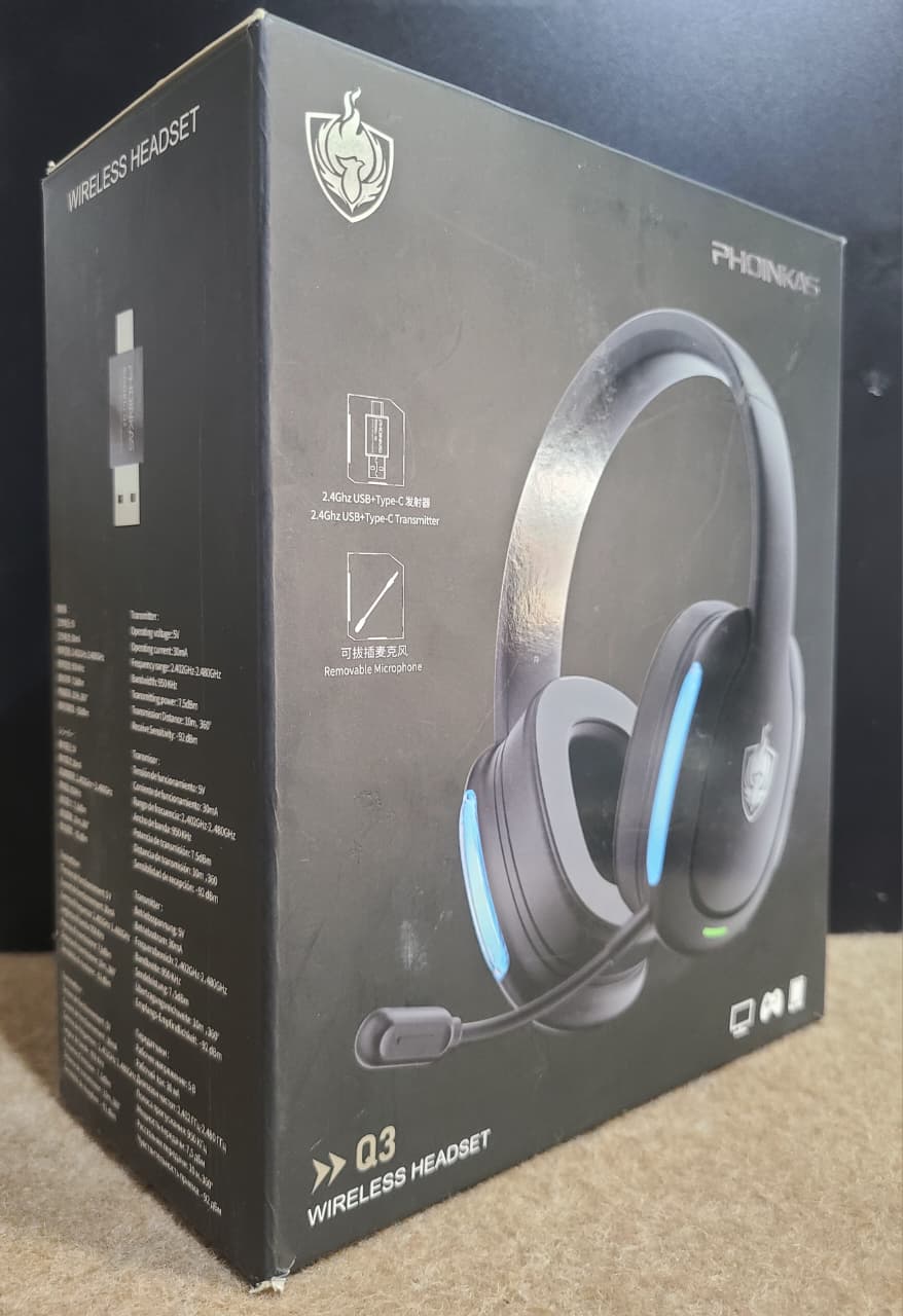 PHOINIKAS Q3 wireless headset retail box