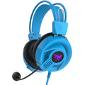 SALAR X-Shark KX369 blue gaming headset front angled view
