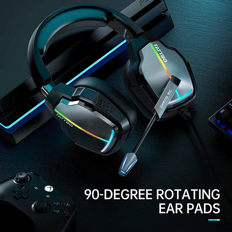 TATYBO XW2 gaming headset on a desk