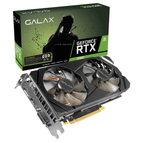 Representative GALAX RTX 2060 1-Click OC 6GB reference image; actual unit may differ
