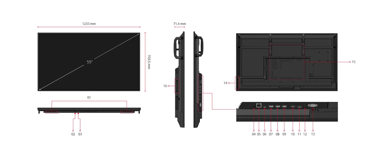 ViewSonic CDE5514-2C commercial display